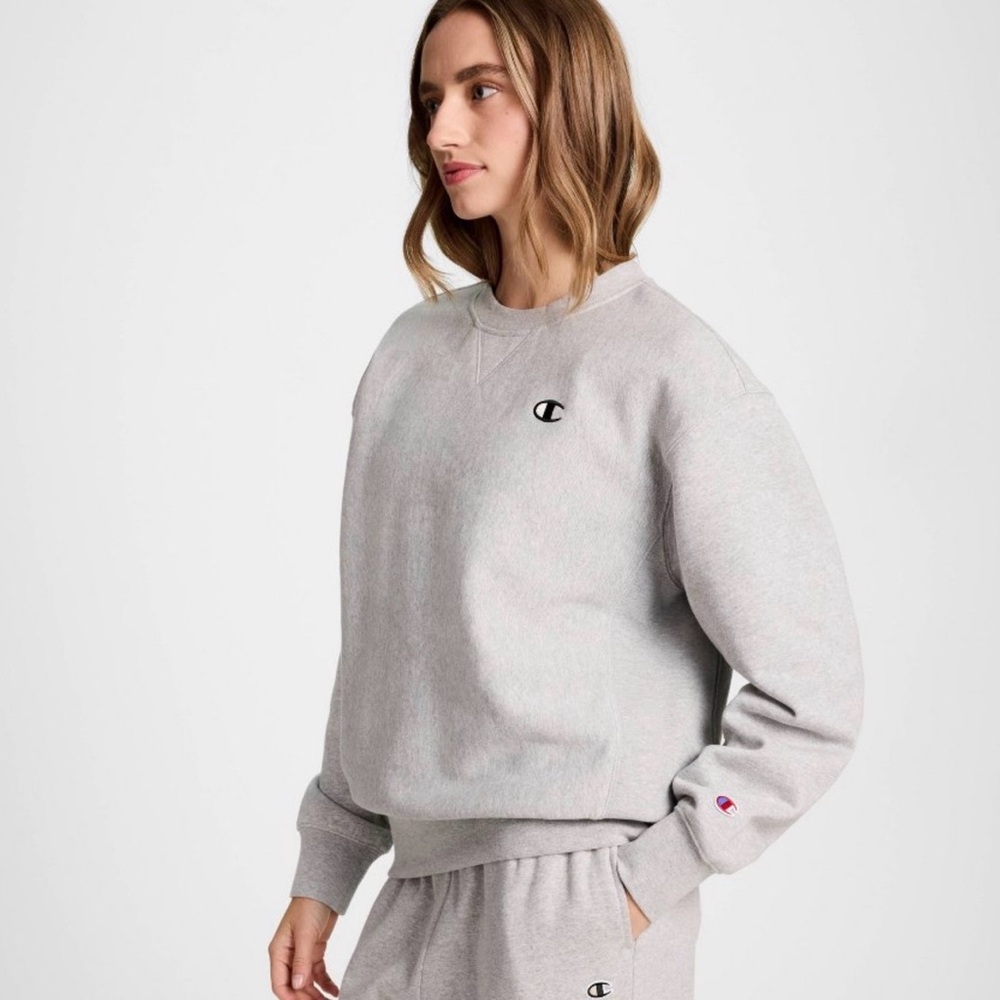 Champion Women's Gray Sweatshirt French Terry